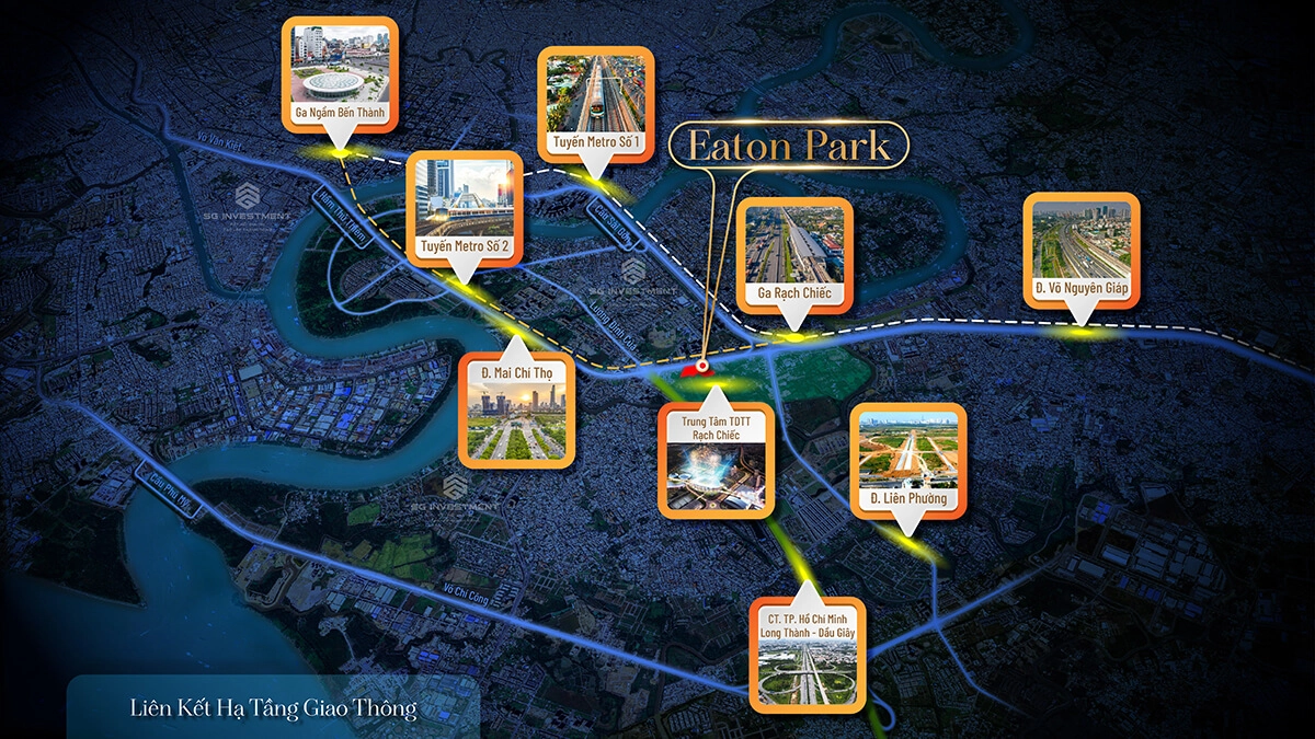 Eaton Park Quận 2 nằm trên trục kết nối tài chính – hành chính tương lai TP.HCM.