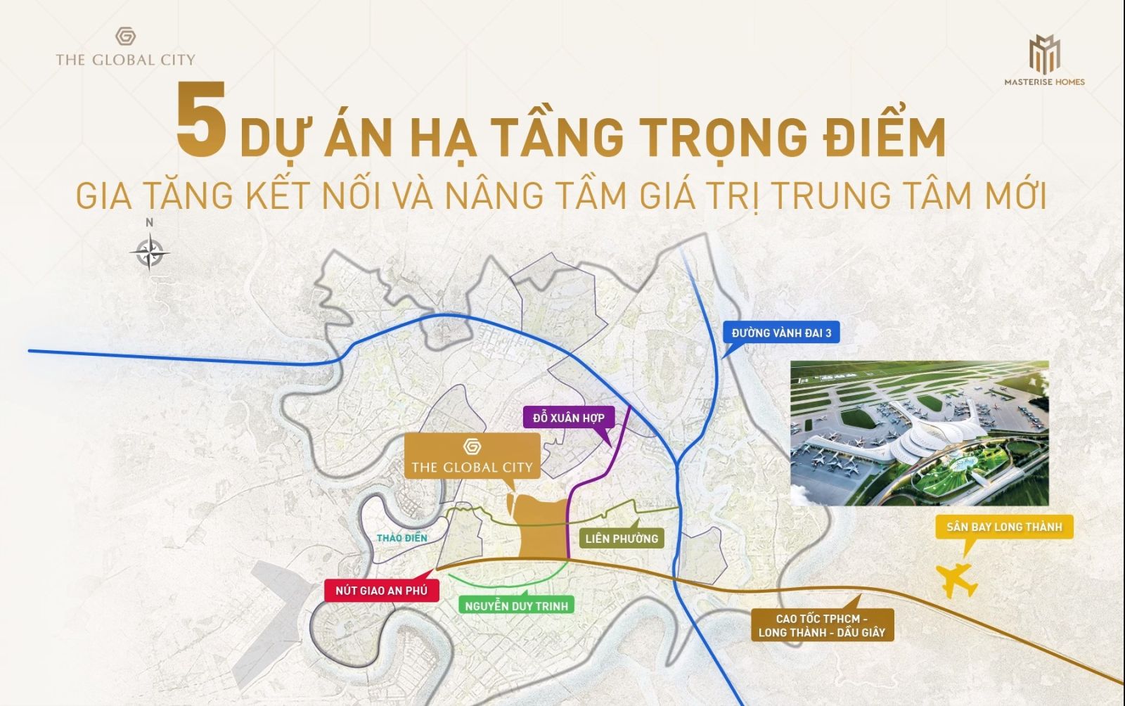 Cơ sở hạ tầng giúp gia tăng giá trị The Global City